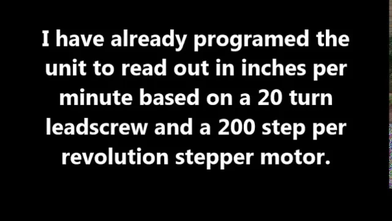 The last power feed installment.