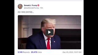 Donald J Trump TS post Dec 3rd, 2022