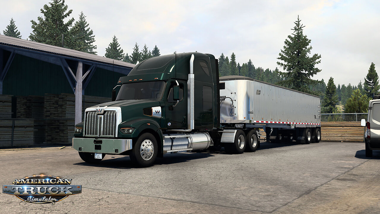 ATS Gameplay | Western Star 49X | Truckee CA to Redding CA | Wood Shawings 36,654lb