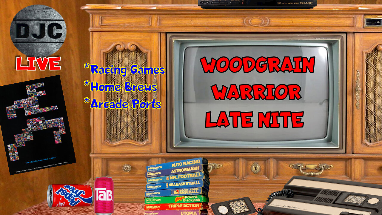 INTELLIVISION - Woodgrain Warrior Late Night - "Racing Games & Arcade Ports"