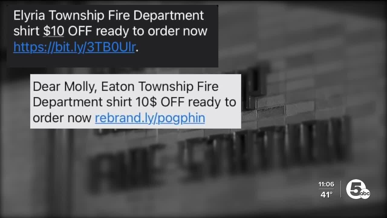 NEO fire departments issue warning about bogus text message offer