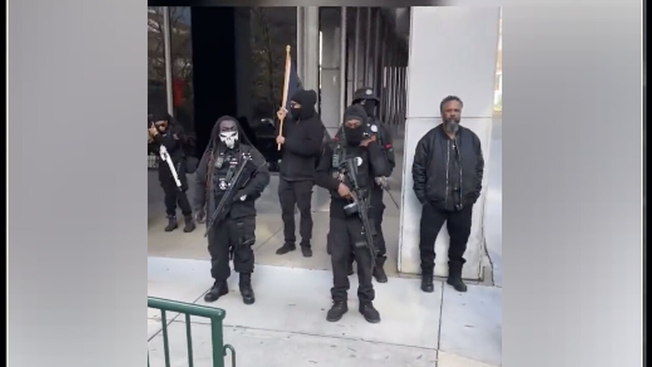 Armed BLM Goons March To Demand Reparations