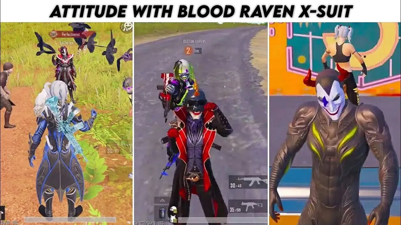 Pubg Mobile Attitude 😈 With Revenge Kill Max Blood Raven X- Suit - Part 13 | Xbot 2.0