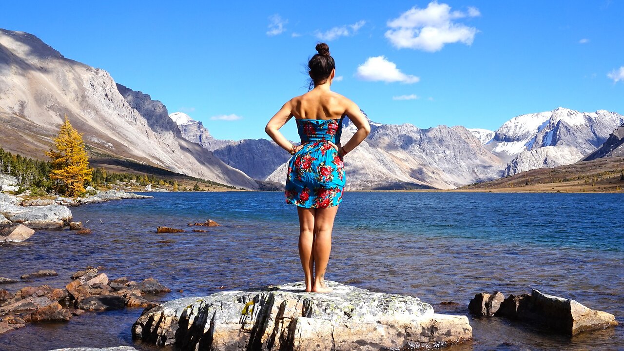 Ptarmigan & Baker Lakes, Oyster Peak, Skoki Mountain, Skoki Lakes Valley - Banff NP