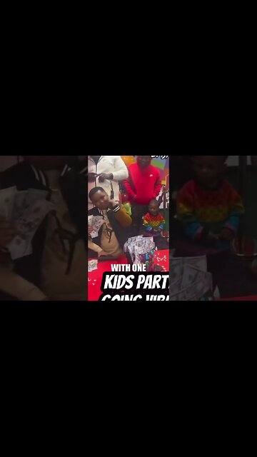 Sad! Black Boys Mimic Rappers with Guns and Money at a Birthday Party