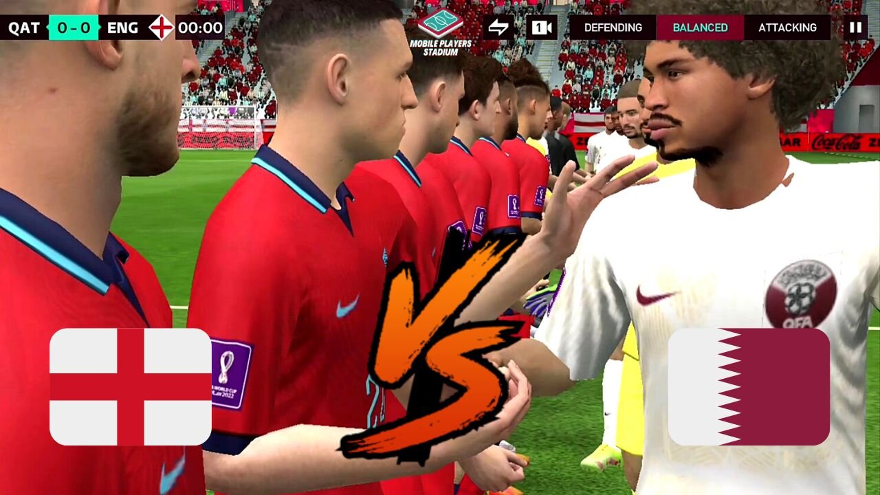 Qatar Vs England FIFA MOBILE WORLD CUP