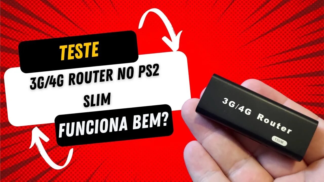 Estou abismado, Teste no 3g/4g Router No PS2 Slim [Sera que funciona?]