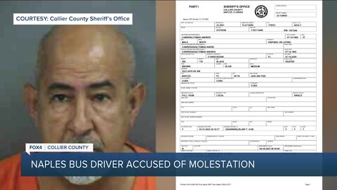 Naples school bus driver arrested after video shows him inappropriately touching student