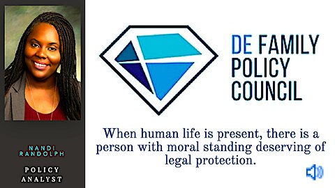 Nandi Randolph || Delaware Family Policy Council Opposing HB140 !!