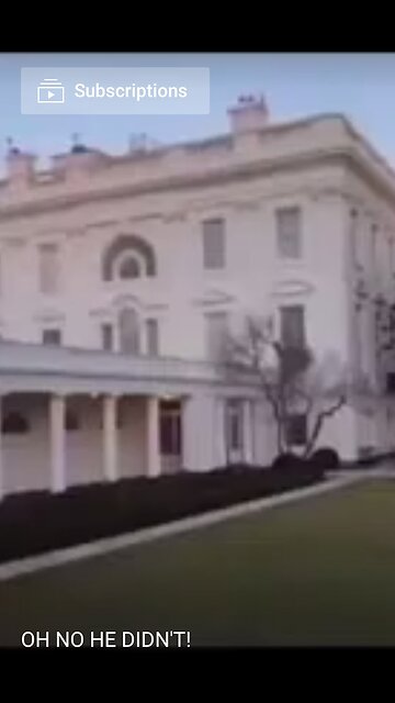 Remember The Fake White House (brick buildings in back)