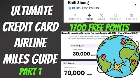 Redeeming Credit Card Airline Miles | Part 1 Guide