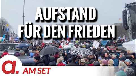 Am Set: Demonstration "Aufstand für den Frieden" am 25.2.2023 in Berlin