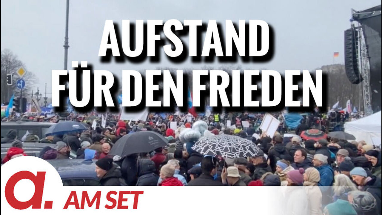 Am Set: Demonstration "Aufstand für den Frieden" am 25.2.2023 in Berlin