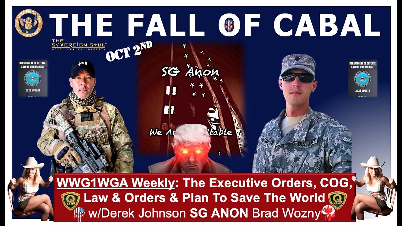 Derek Johnson:FALL OF CABAL, Stock Crash? Global War & NESARA! - 10/2/2024