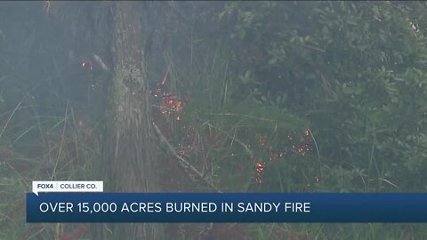 How crews are battling the Sandy Wildfire in Collier County