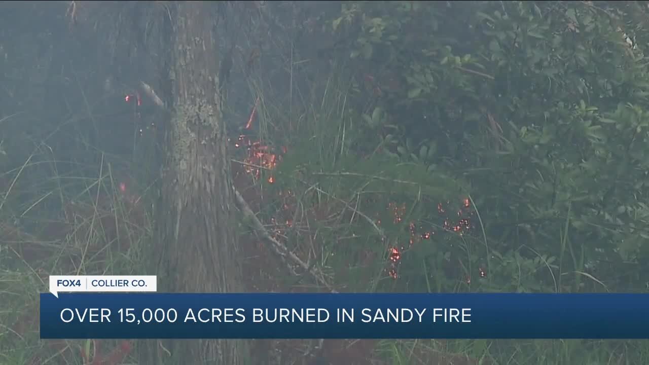 How crews are battling the Sandy Wildfire in Collier County