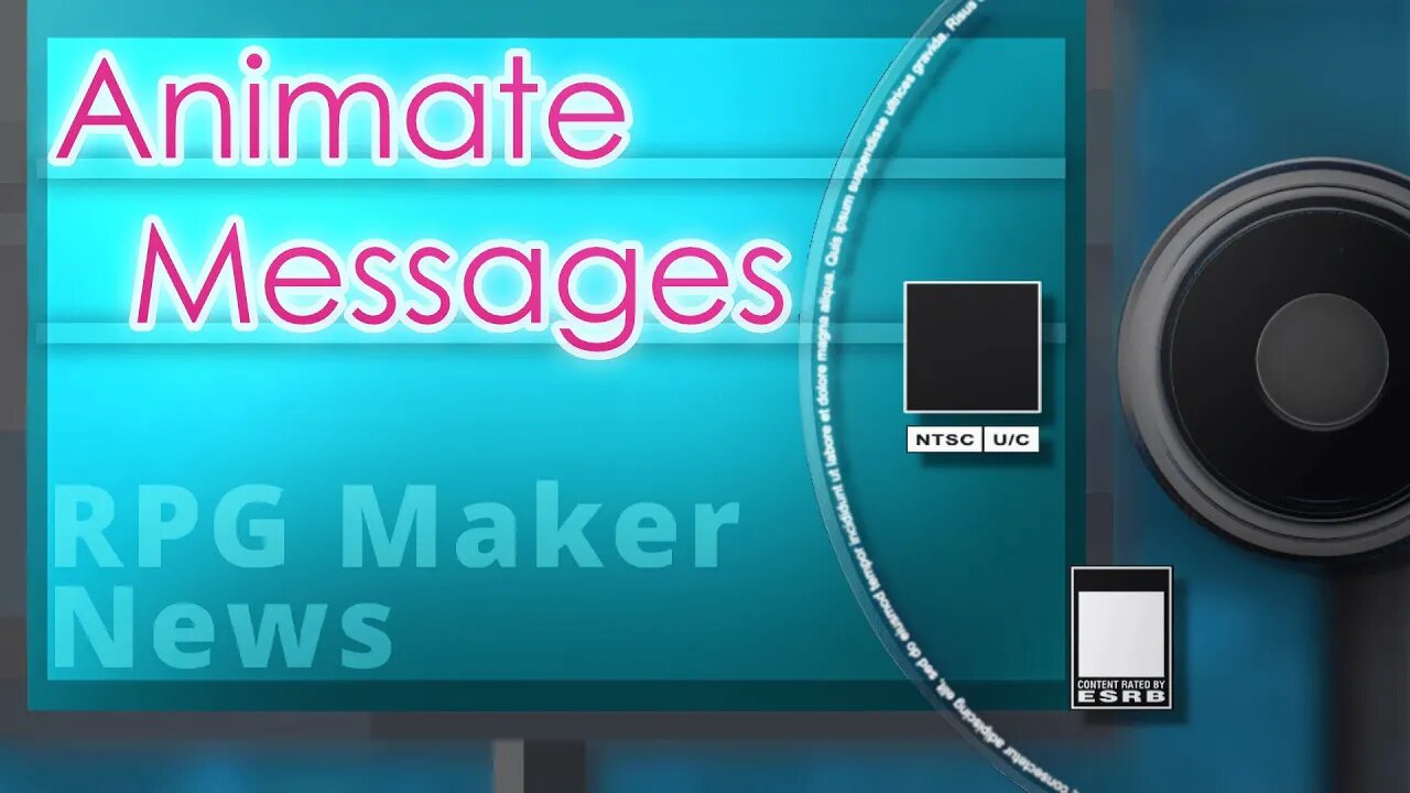 Animate Messages inside Message Box, PSX Style Case Templates | RPG Maker News #125