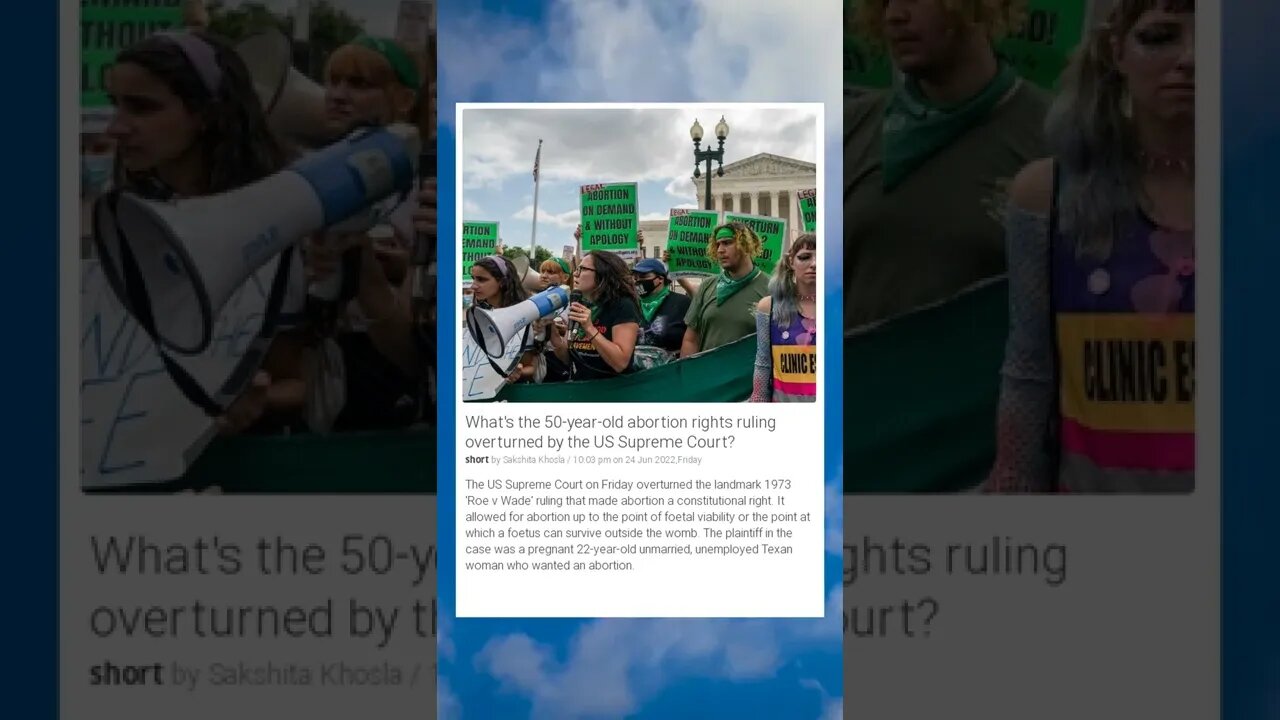 What's the 50-year-old abortion rights ruling overturned by the US Supreme Court?