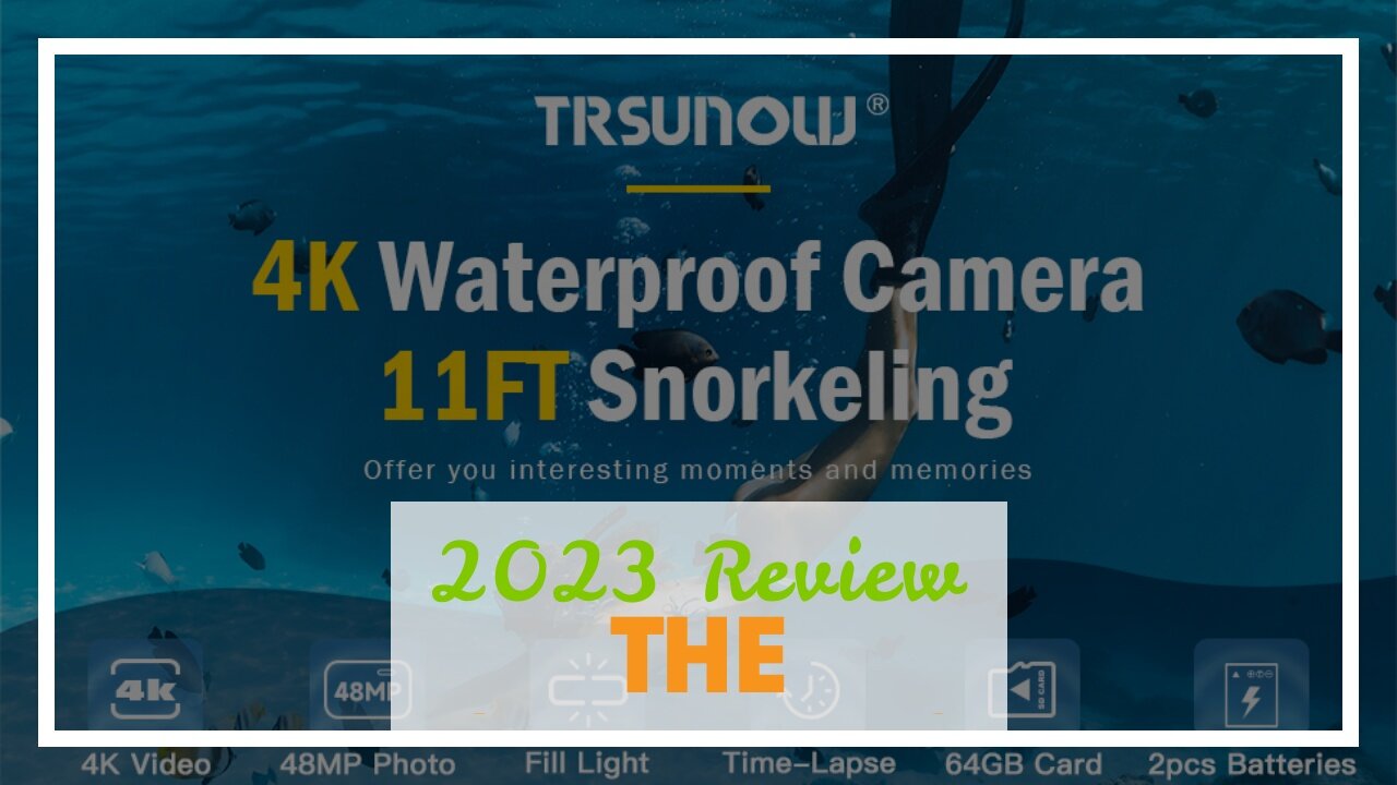 Customer Review 4K Waterproof Camera 11FT Underwater Camera with 32GB Card 48MP Autofocus Self...