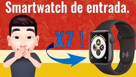 Unboxing do X7. Smartwatch barato!