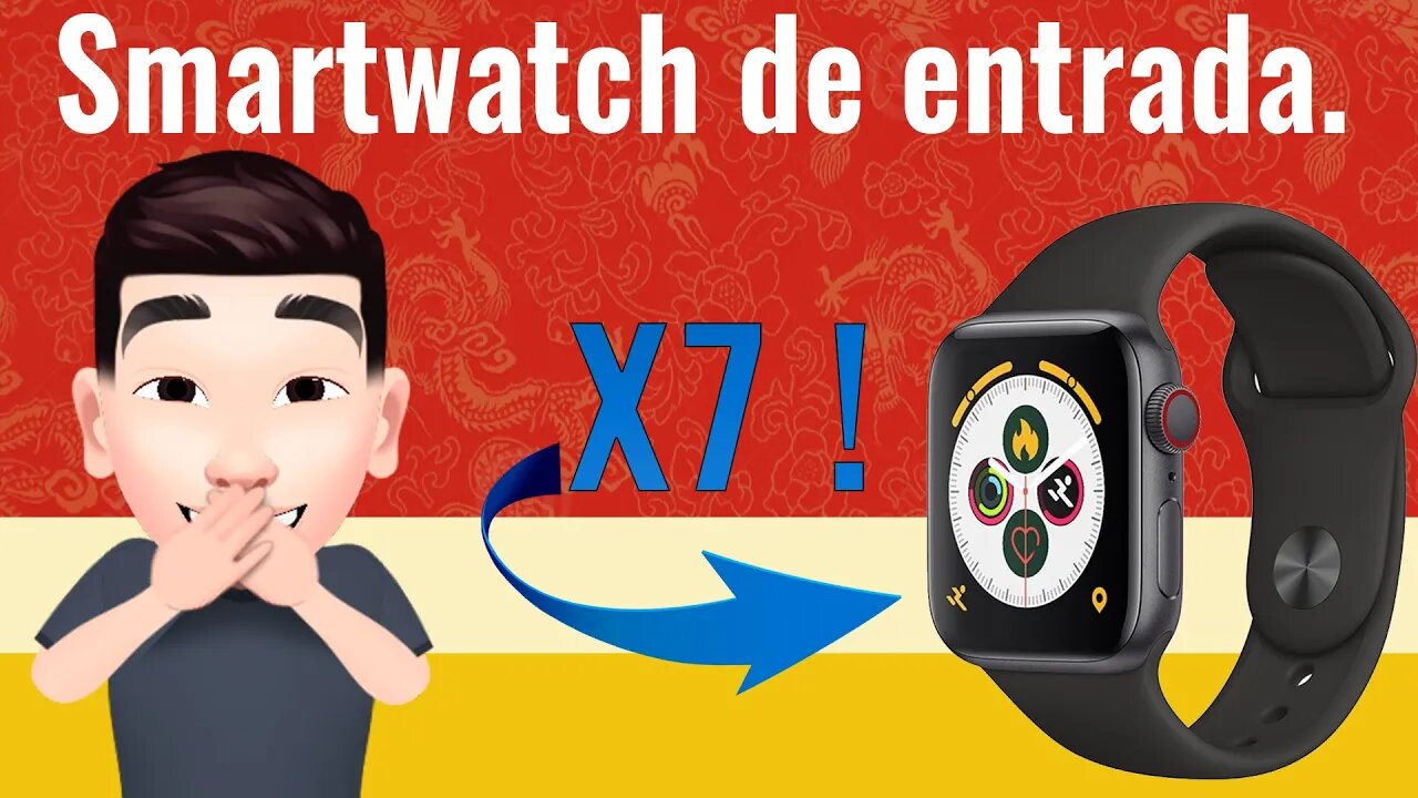 Unboxing do X7. Smartwatch barato!