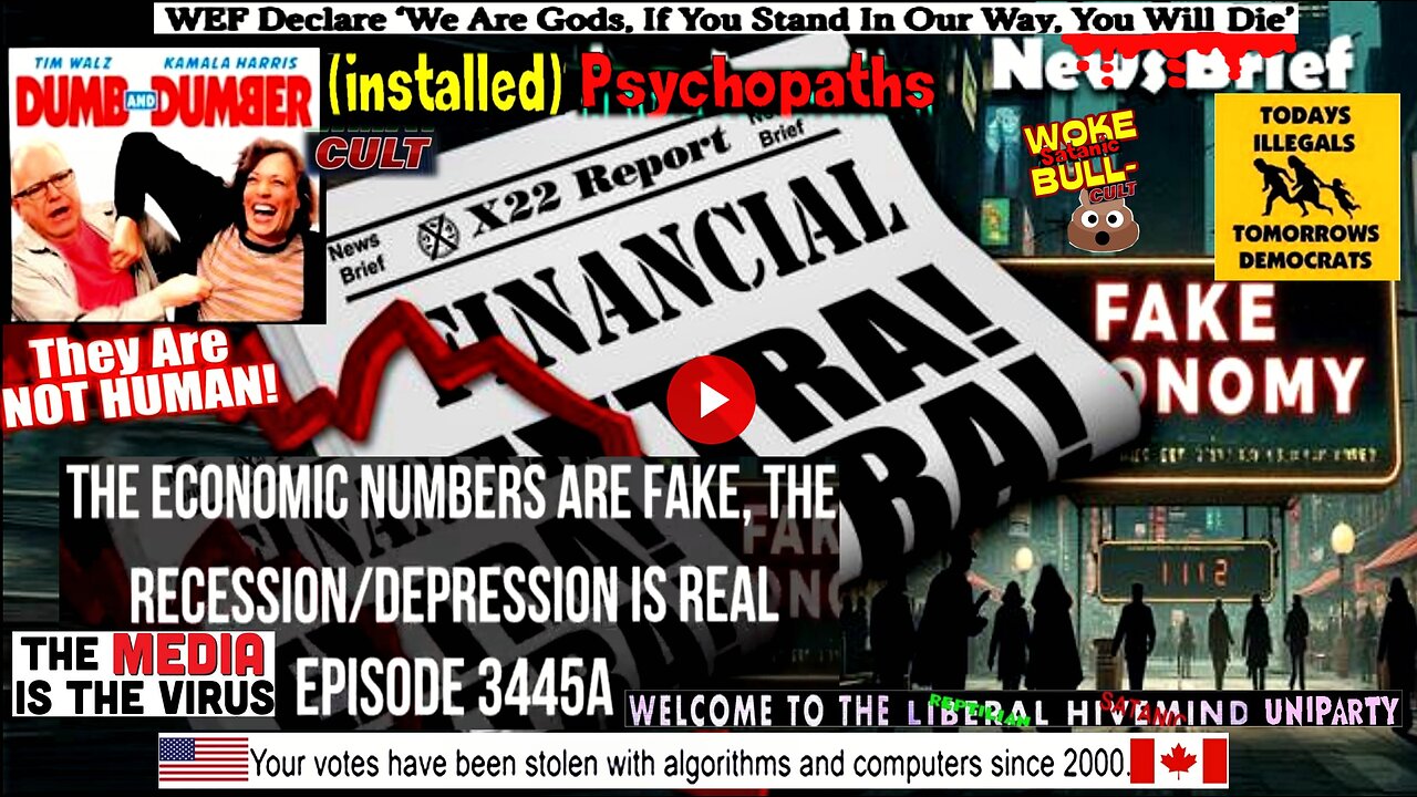 Ep. 3445a - The Economic Numbers Are Fake, The Recession/Depression is Real