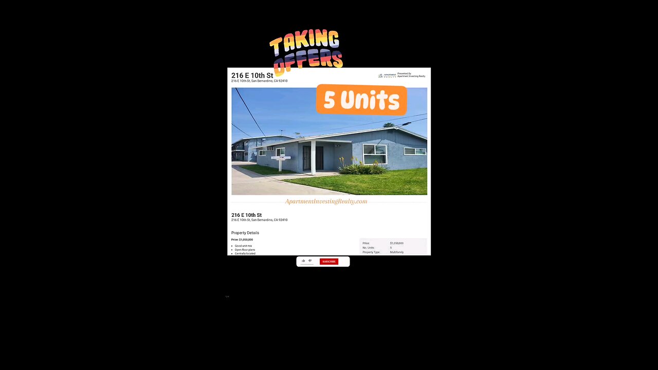 5 Units For Sale 🏢