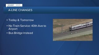 A-line changes: Bus bridge from 40th to airport