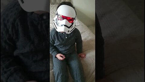 Cute baby trying on different masks #viral #trending #shorts #masks