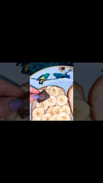 TOSTADA DE BANANA 🍌,🤤 | Receitas #Shorts