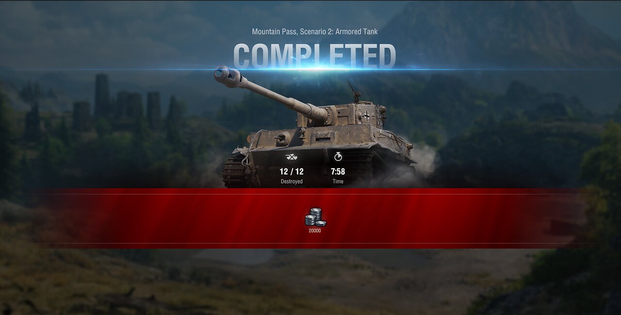 World of Tanks_Topograghy Battles Episode Mountain Pass_Scene-2_Armored Tank
