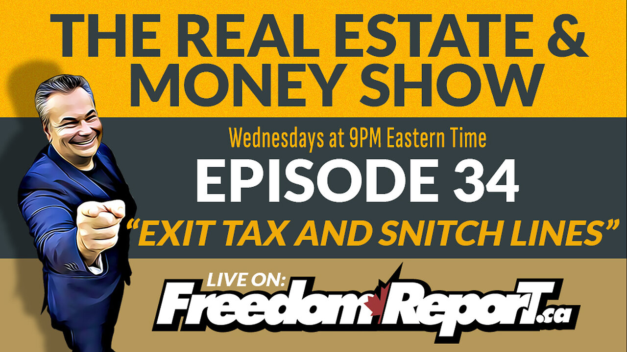 The Real Estate And Money Show Episode 34 - Income Tax And Snitch Lines - Kevin J Johnston