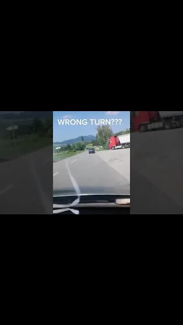 Wrong Turn #dashcams #shorts #accident