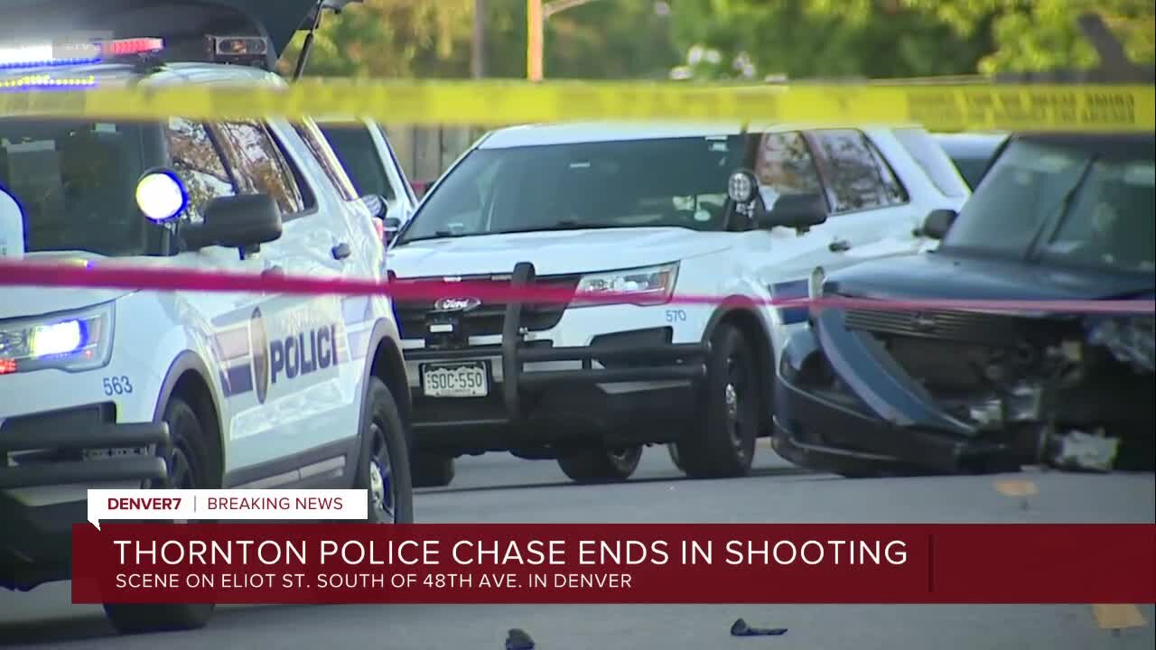 Thornton police shoot burglary suspect in Denver