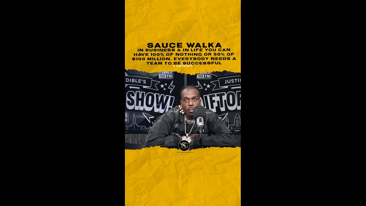 @sauce_walka102 In Business & in life you can have 100% of nothing or 50% of $100 million