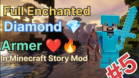 Full Enchanted Dimond armer in Minecraft Story Mod