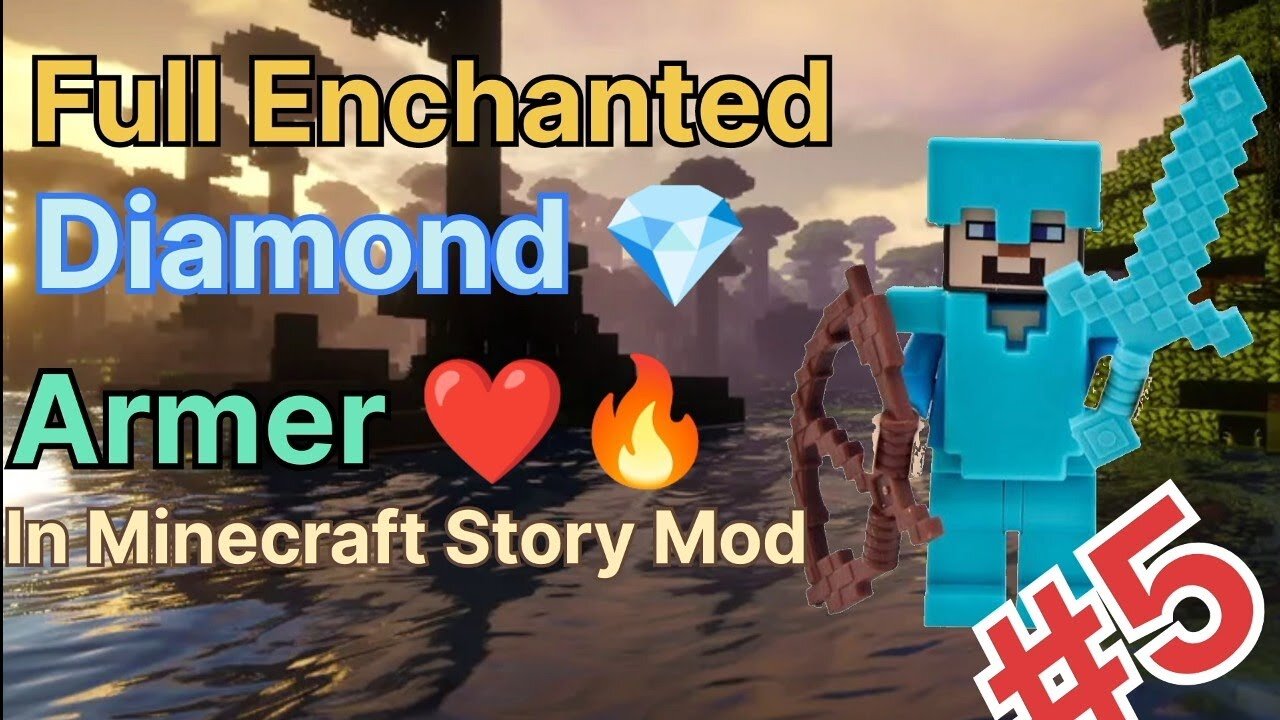 Full Enchanted Dimond armer in Minecraft Story Mod