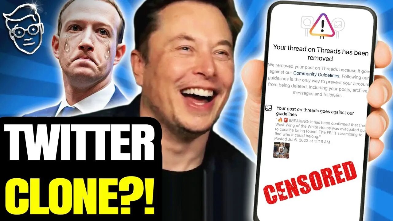 Zuckerberg Launches TRAIN WRECK Twitter Clone | Immediately BANS Conservatives, Censors Biden Laptop