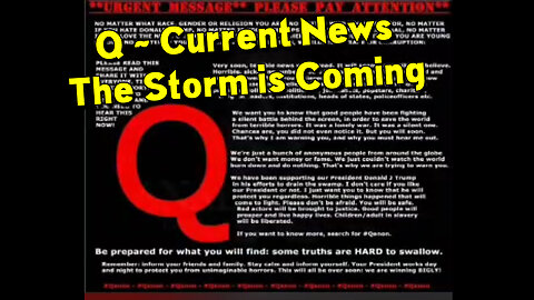 Q ~ Current News 1.23.23, The Storm is Coming - White Hats, What's Happening