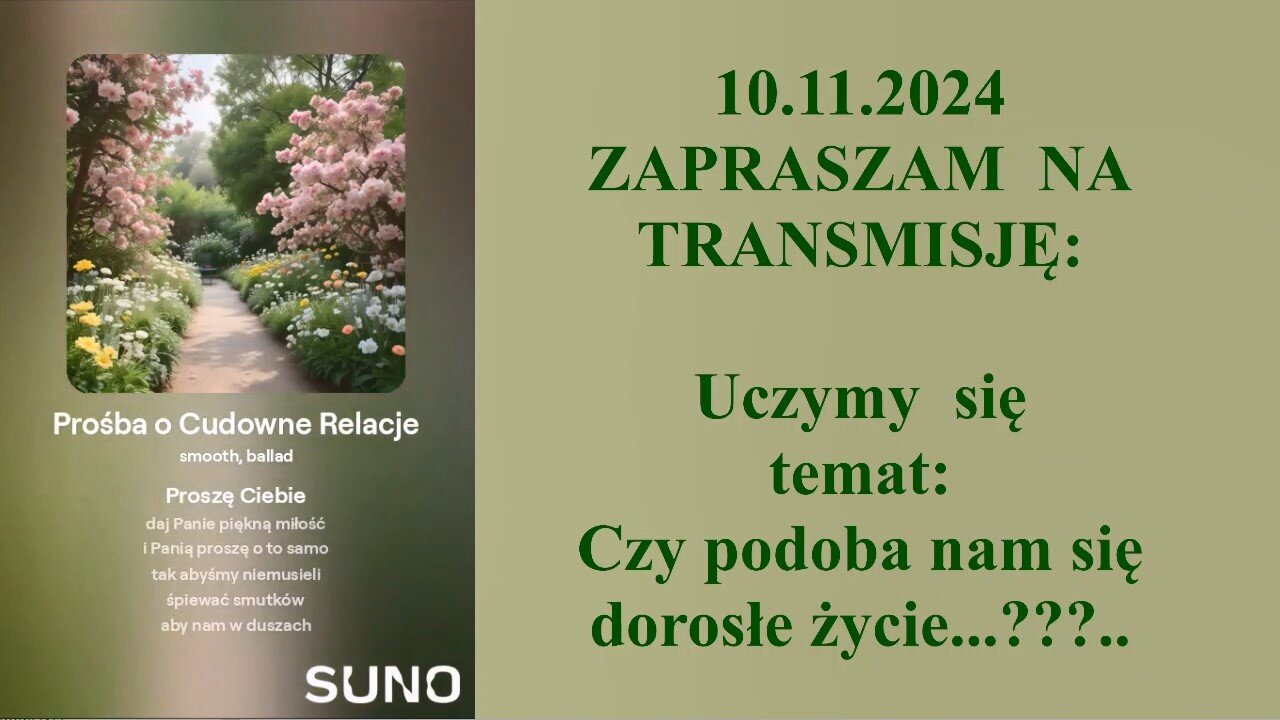 Uczymy się - temat: Czy podoba nam się dorosłe życie...???... 👮‍♀️ - 10.11.2024 rok