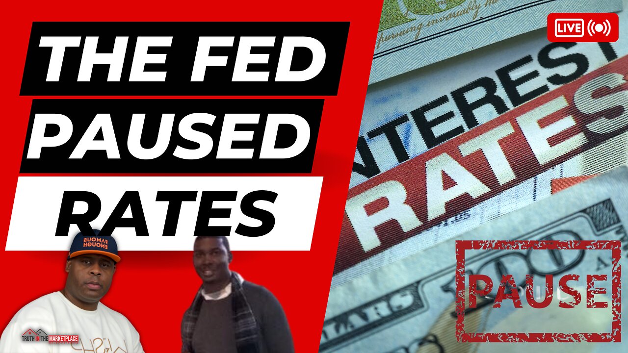 BREAKING: The Fed Paused Rate Raise & J.V. Investing …🏠🏦