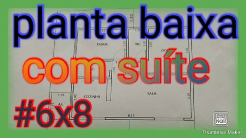 planta baixa 6x8