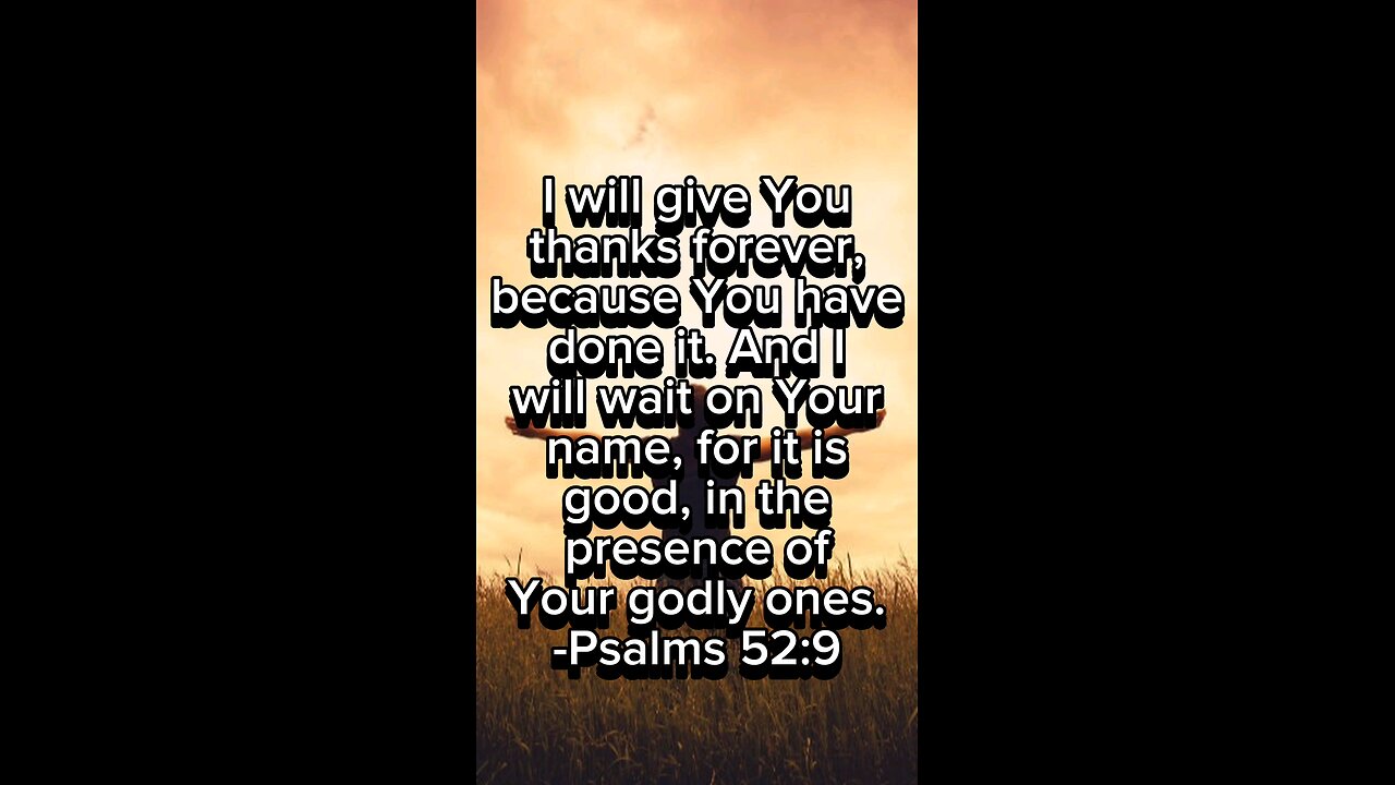 Verse of The Day: Psalms 52