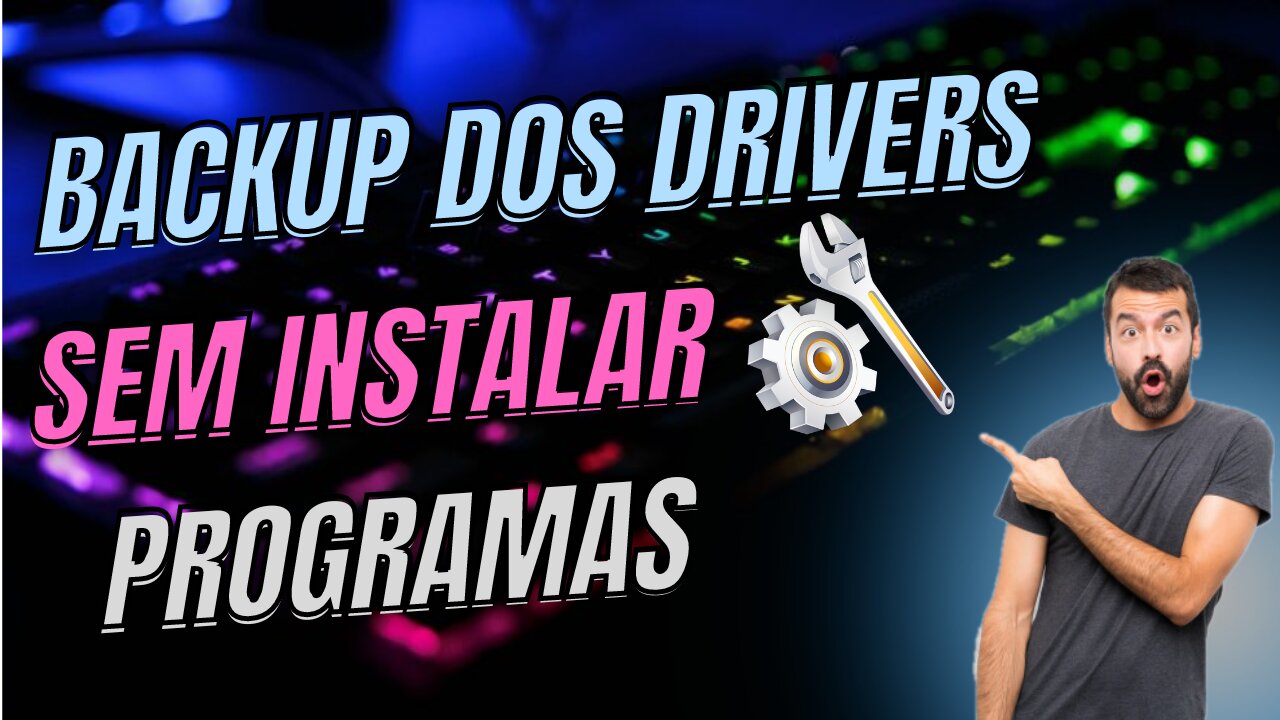 💻Como fazer backup dos drivers antes de formatar o PC - [SEM PROGRAMAS] 🕶