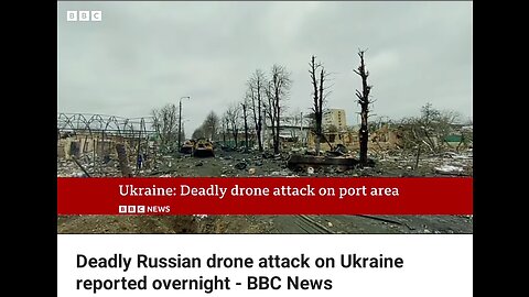 Ukraine. Deadly drone attack on port area