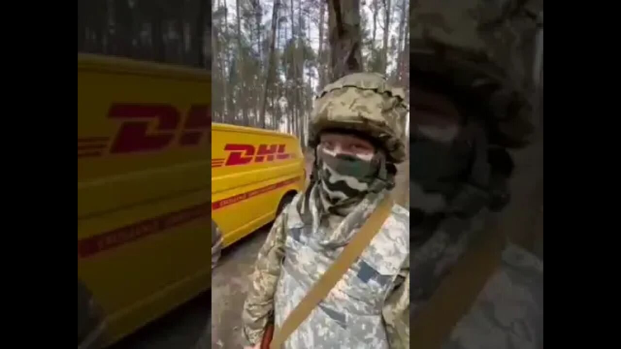 Ukrainian Military Caught Using Vehicles Belonging To Postal Service DHL To Transport Mortar Crews!