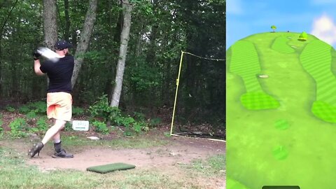 Bushfoot - 9 Hole Sim Golf Course Vlog on the Garmin Approach R10 Launch Monitor Simulator #top50