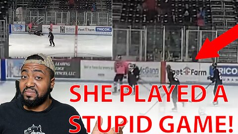 INSTANT REGRET! Transman Gets Sent To Hospital By Transwoman During WOKE NHL Hockey Game!