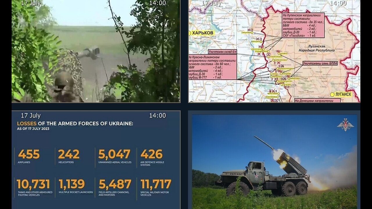 17.07.23 ⚡️Russian Defence Ministry report on the progress of the deNAZIficationMilitaryQperationZ