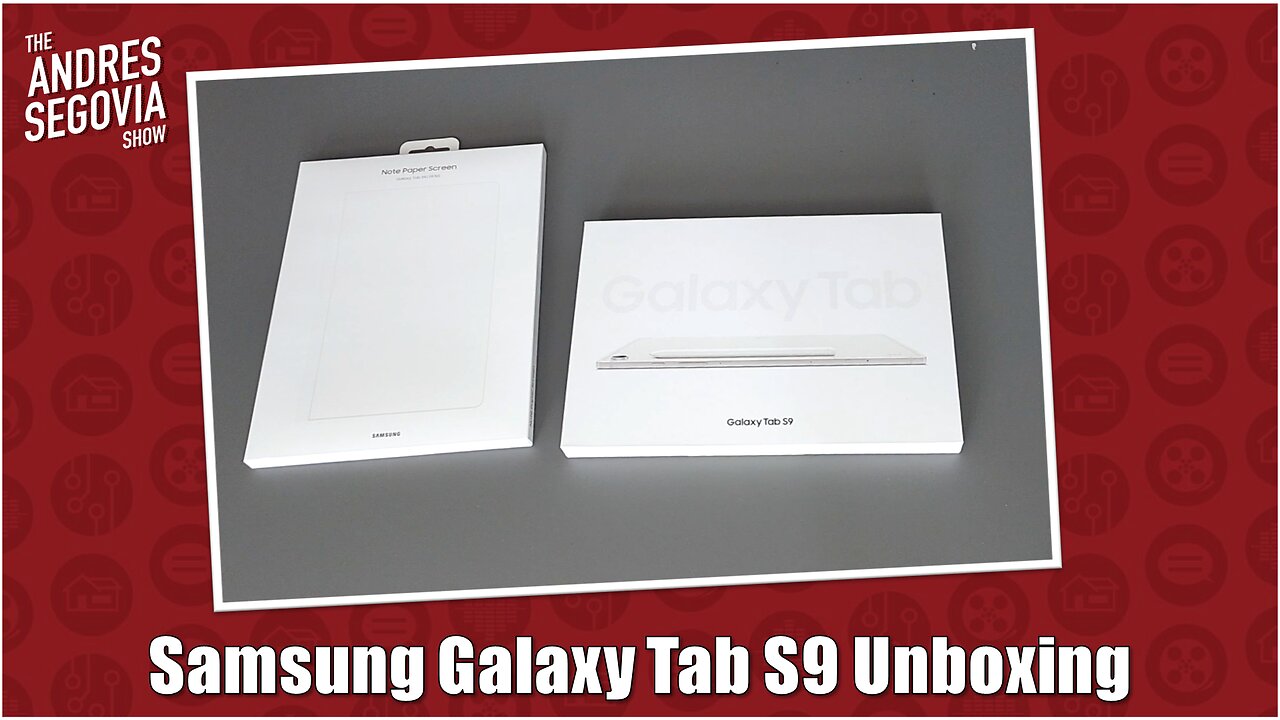 Unboxing The Samsung Galaxy Tab S9 & Note Screen!